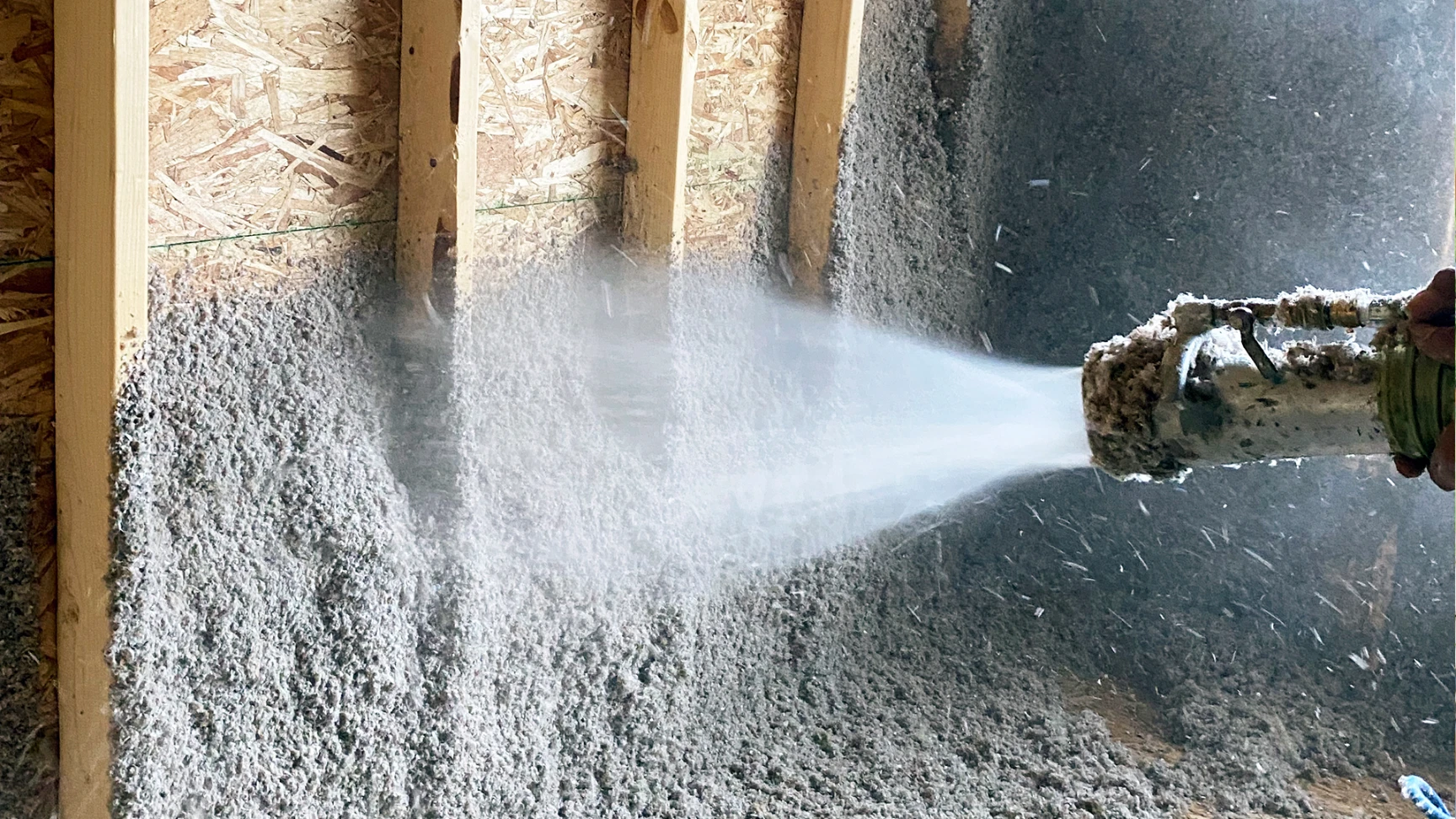 Dense-pack cellulose Insulation