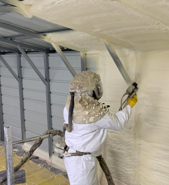 Garage Spray Foam - Lamothe Insulation & Contracting